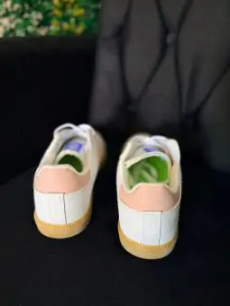 Tênis Samba Adidas Branco Rose