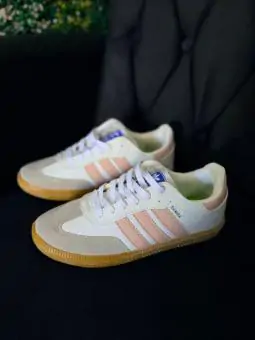 Tênis Samba Adidas Branco Rose - Código 48