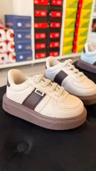 Tênis Infantil  Baby Masculino NilQi Marfim - Código 64
