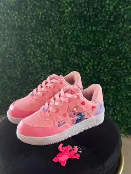 Tênis Nike Air Force Stitch Rosa