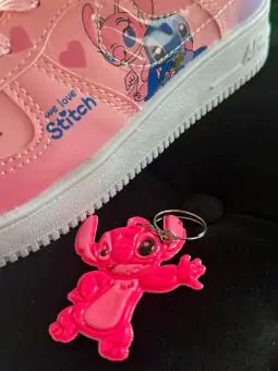 Tênis Nike Air Force Stitch Rosa