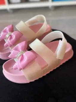 Sandália LILI (branco perolado/rosa)