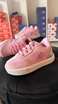 Tênis Linda Ju Rosa com Prata